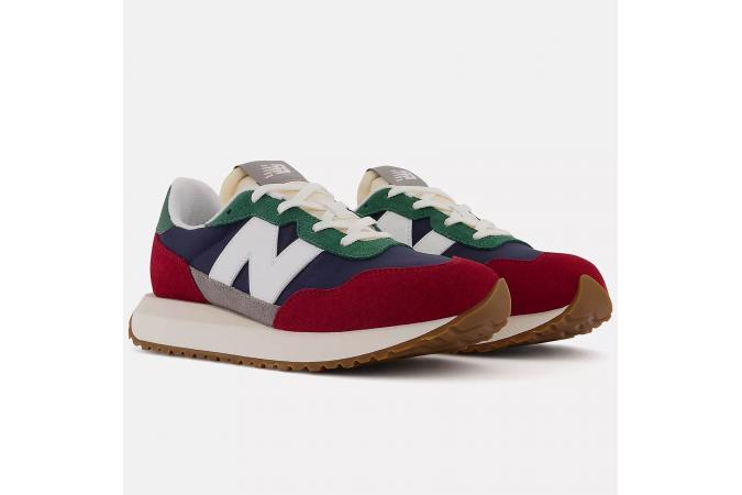 Zapatillas New Balance GS237ED Marino- Verde - Rojo