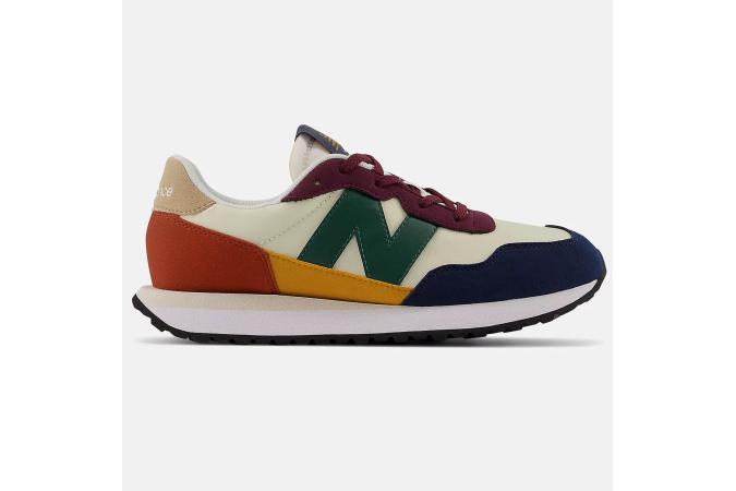 Zapatillas New Balance GS237VE Azul Marino/Beige/Granate/Verde