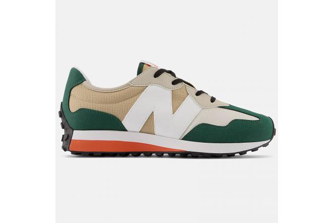 Zapatillas New Balance GS327SP Verde - Beige - Blanco