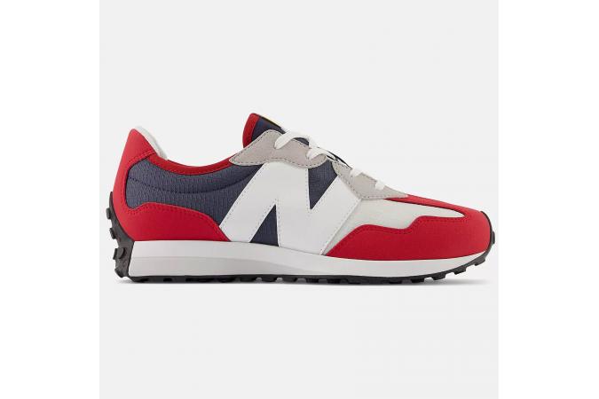 Zapatillas New Balance GS327SR Roja - Gris - Blanca