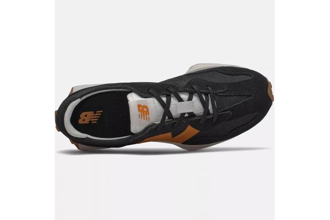 Zapatilla New Balance GS327HN1 Negro y Naranja