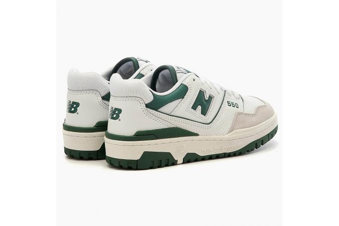 Zapatilla New Balance BB550WT1 Blanco y Verde