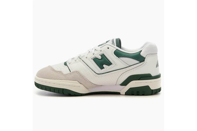 Zapatilla New Balance BB550WT1 Blanco y Verde