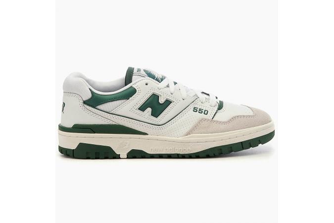 Zapatilla New Balance BB550WT1 Blanco y Verde