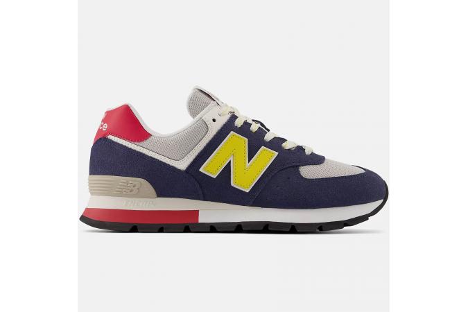 Zapatillas New Balance ML574DVR Azul marino/Gris/Amarillas/Roja