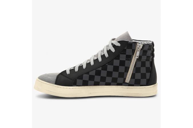 Zapatillas P448 F22Skate-M Blk/Chess Negras y Gris