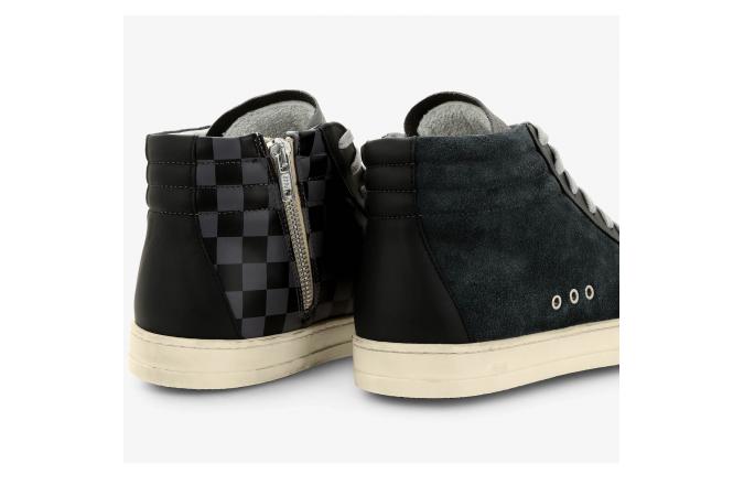 Zapatillas P448 F22Skate-M Blk/Chess Negras y Gris