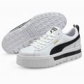 Zapatilla Puma Mayze Lth Wn´s White/Black Blanca-Negra