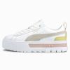 Zapatilla Puma Mayze Lth Wn´s White/Lotus Blanca-Rosa-Amarillo