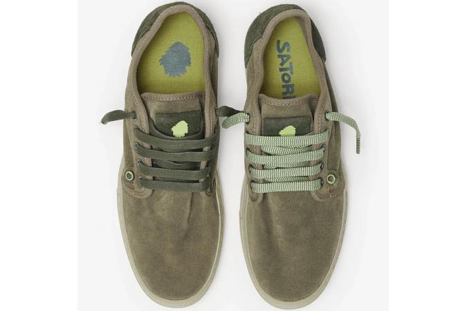 Zapatillas Satorisan Heisei Suede Peat Green