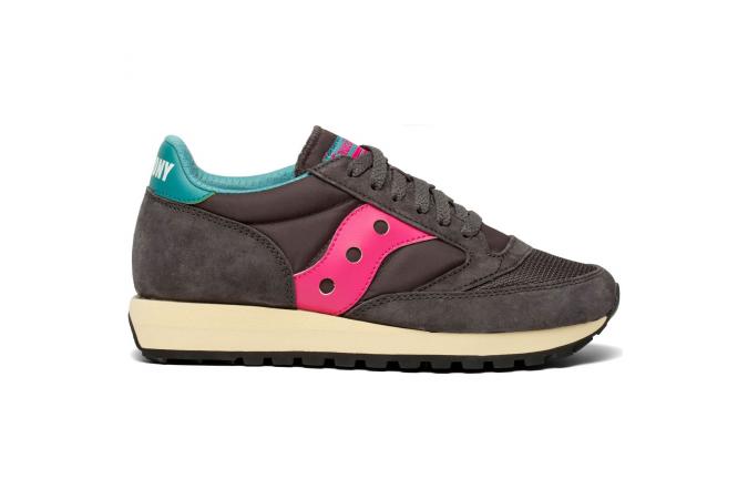 Zapatilla Saucony Jazz 81 Gris Obscura y Rosa