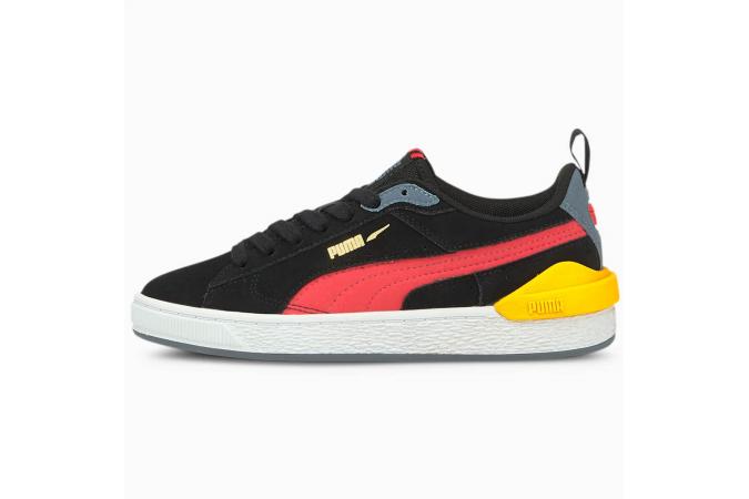 Zapatillas Suede Block Jr Puma Black Paradise Pink