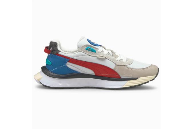 Zapatillas Wild Rider Layers Puma White Urban Red