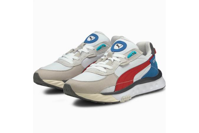 Zapatillas Wild Rider Layers Puma White Urban Red