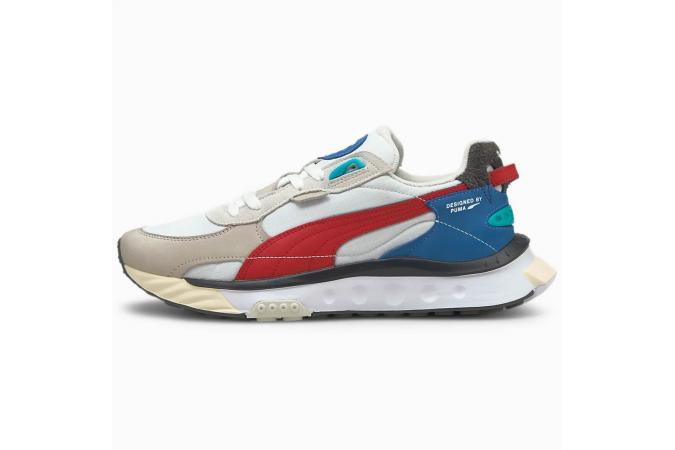 Zapatillas Wild Rider Layers Puma White Urban Red